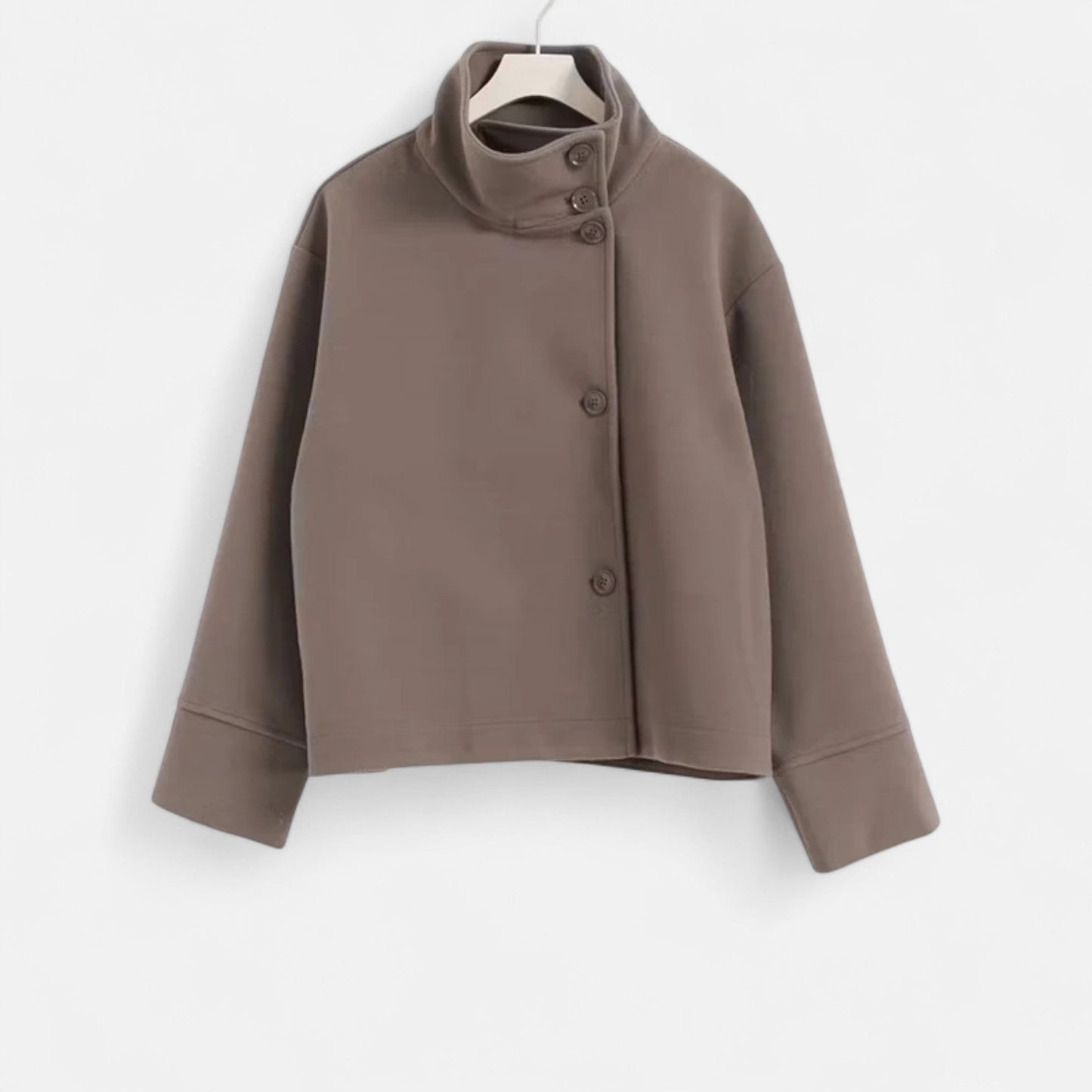 Veste Courte Femme Élégante avec Col Montant – Chic, Moderne & Polyvalente