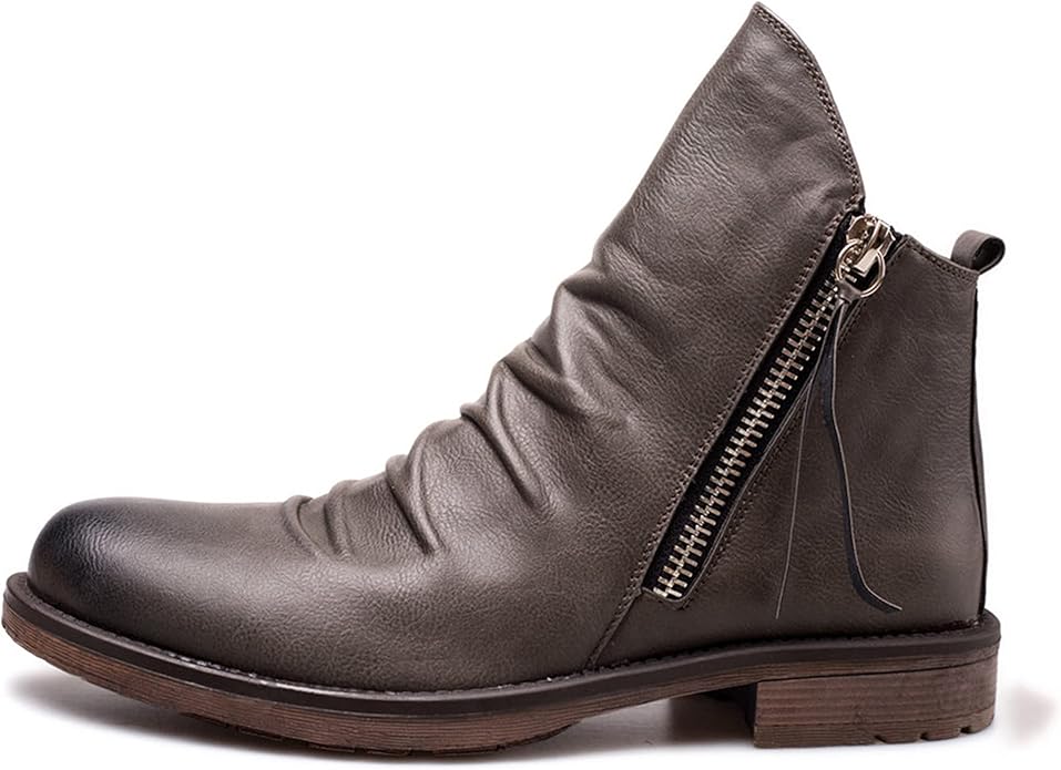 Bottines Homme Élégantes en Cuir avec Fermeture Éclair – Raffinées, Confortables & Polyvalentes