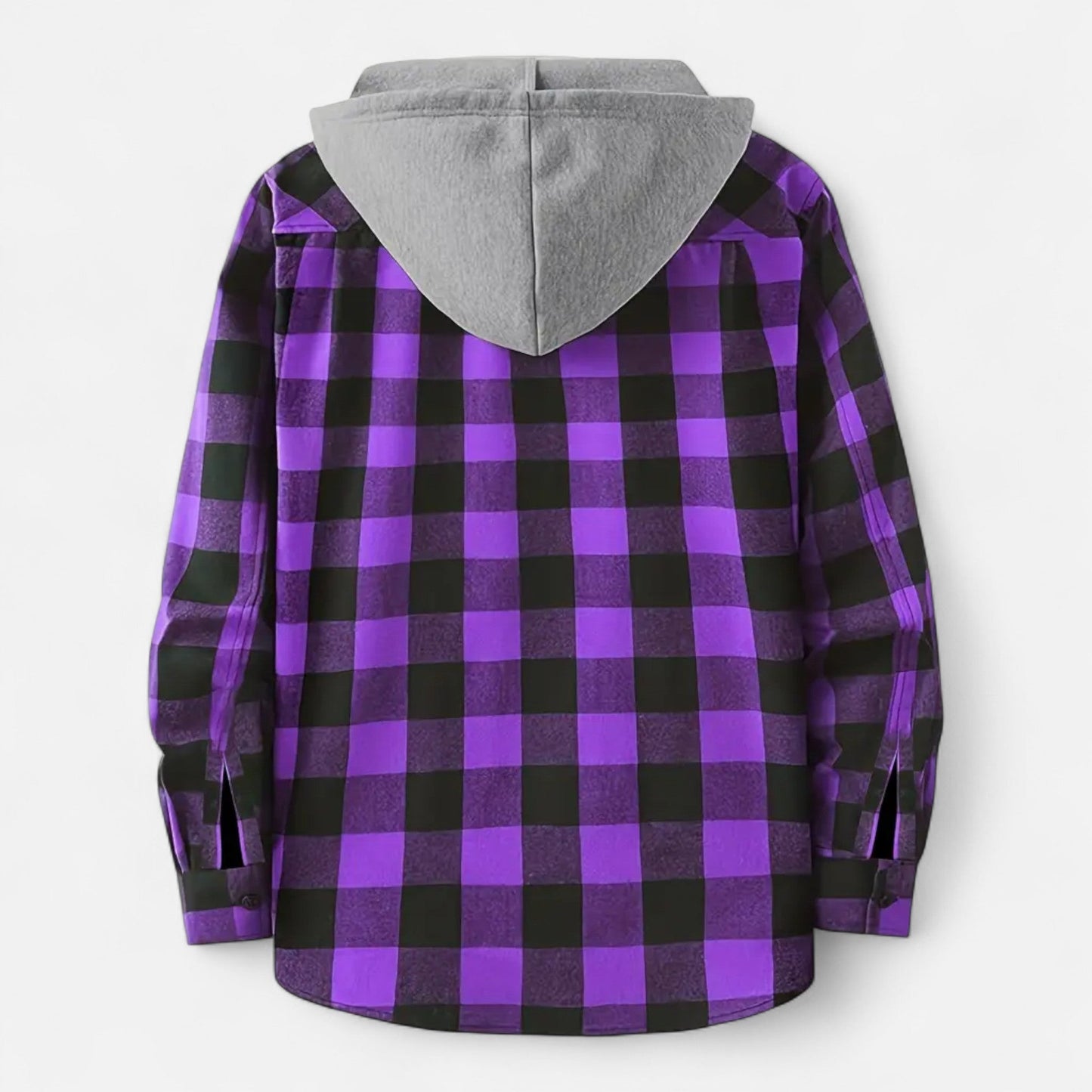 Ashton | Veste Chemise Homme à Capuche à Carreaux et Boutons