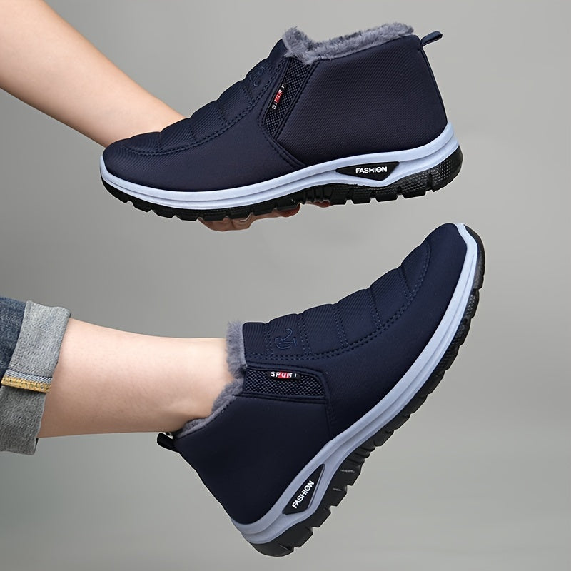 Jorvik | Chaussures Homme Hiver à Enfiler, Coupe Mi-Montante avec Doublure Chaude & Panneaux Élastiques