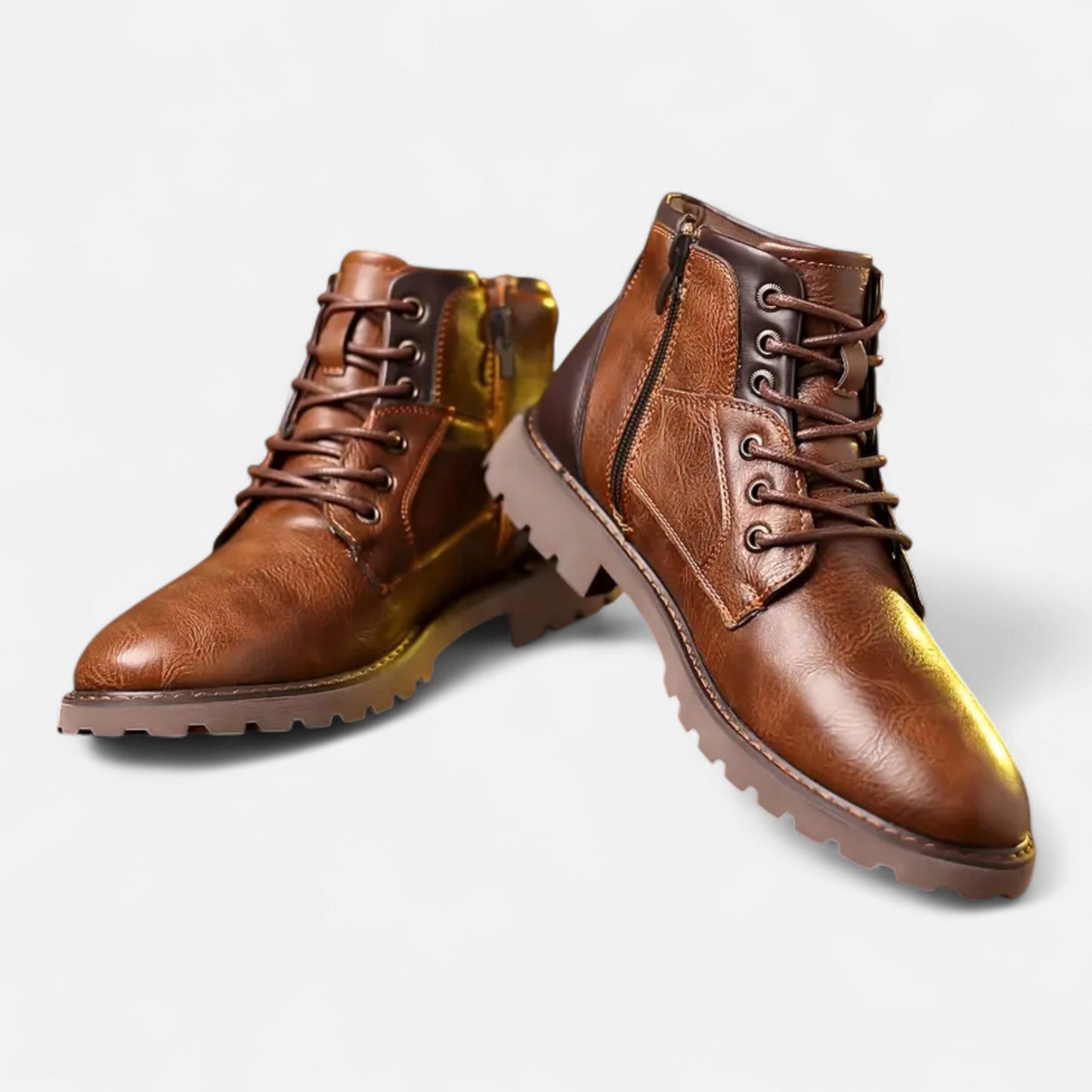 Bennet | Bottines Homme Vintage en Cuir Look Classique à Lacets