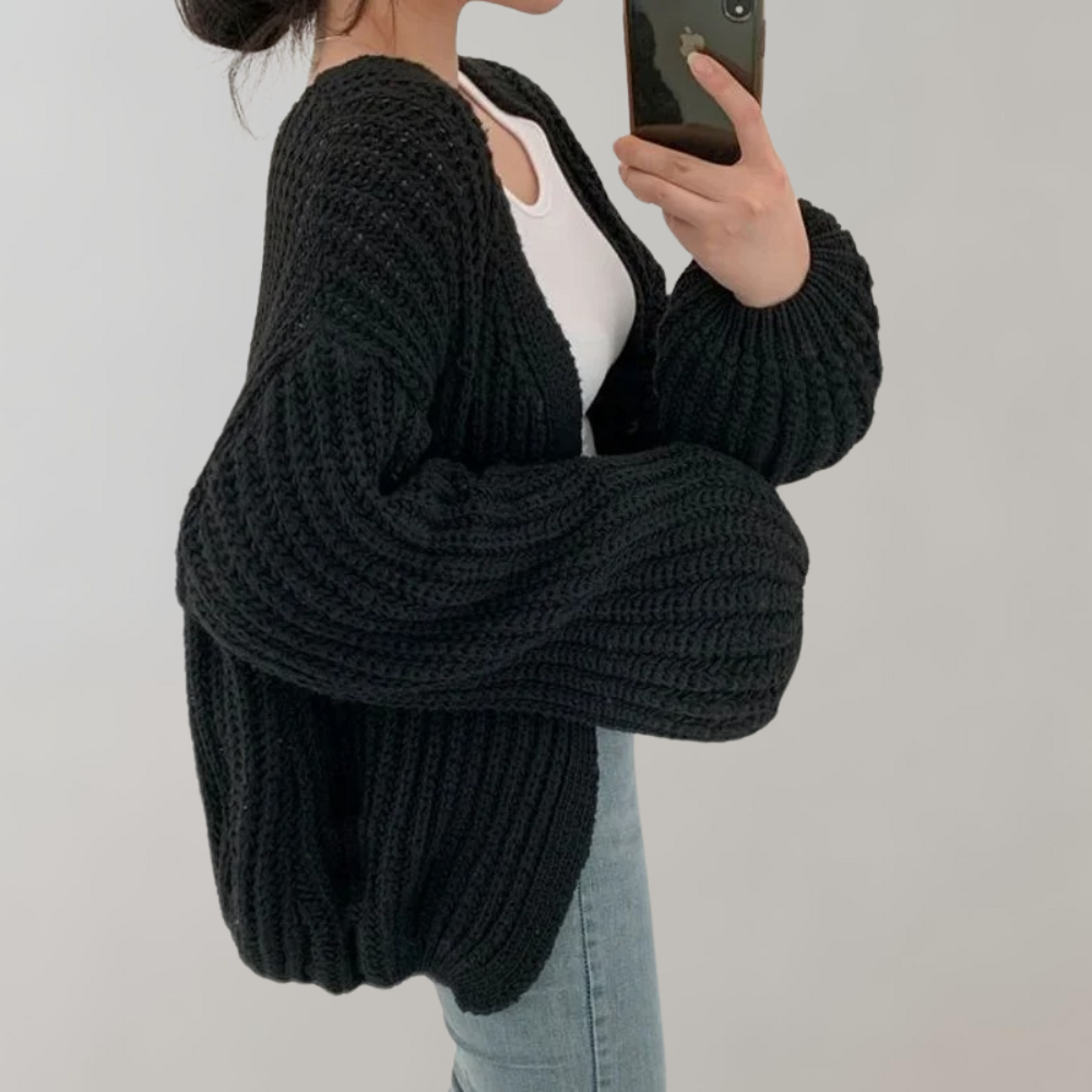 Oversize Cardigan Femme à Manches Longues | Confort et Style Décontracté
