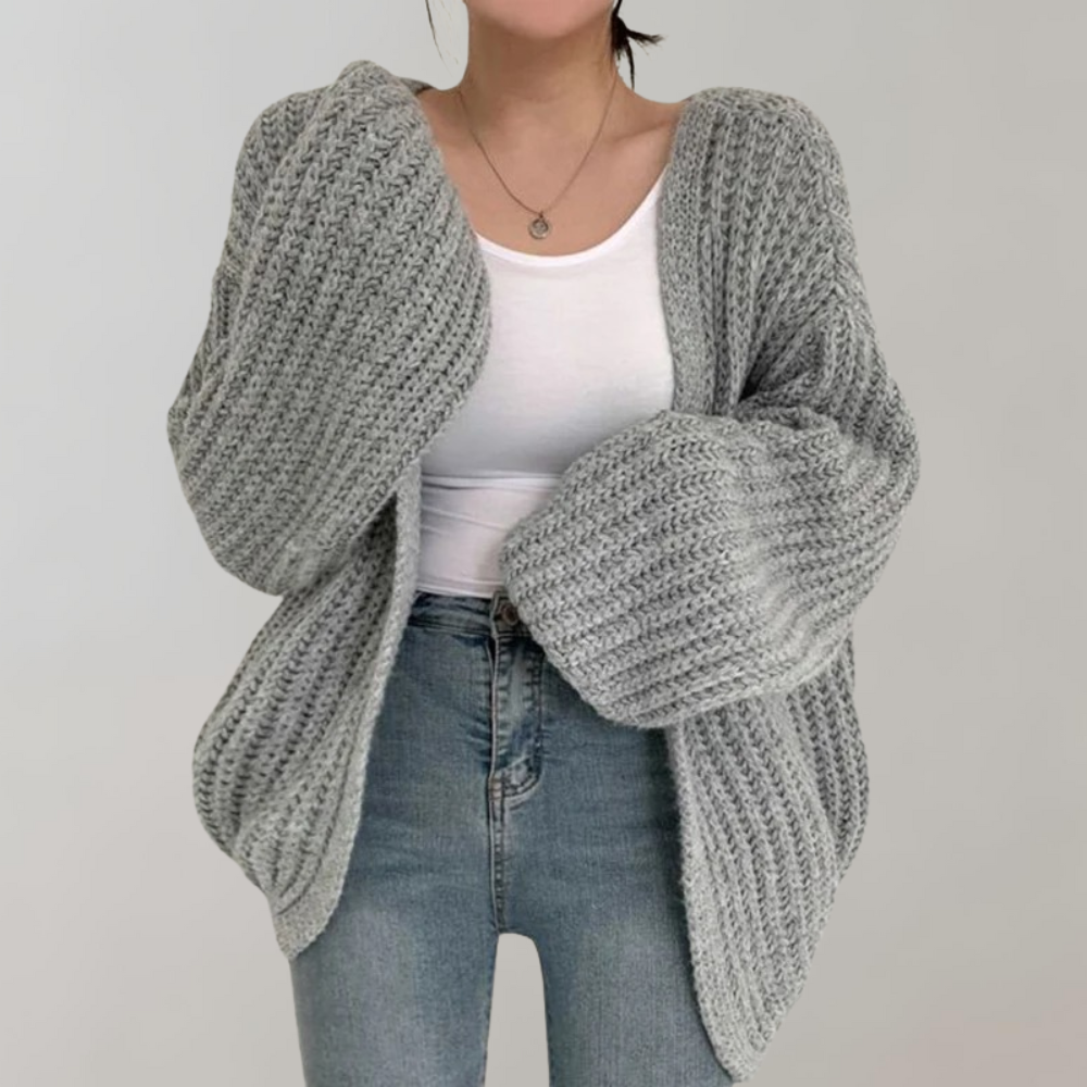 Oversize Cardigan Femme à Manches Longues | Confort et Style Décontracté