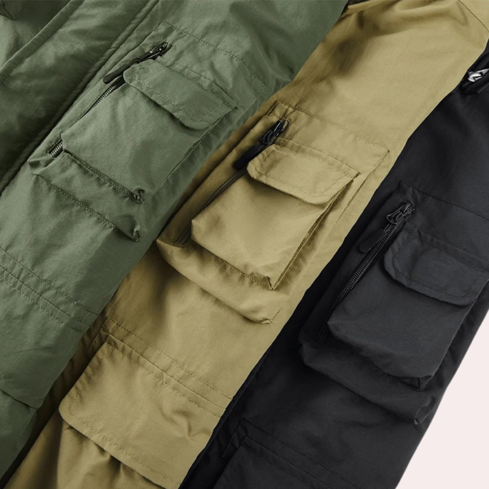 Outdoor Utility | Veste Homme Fonctionnelle avec Poches Multiples et Capuche