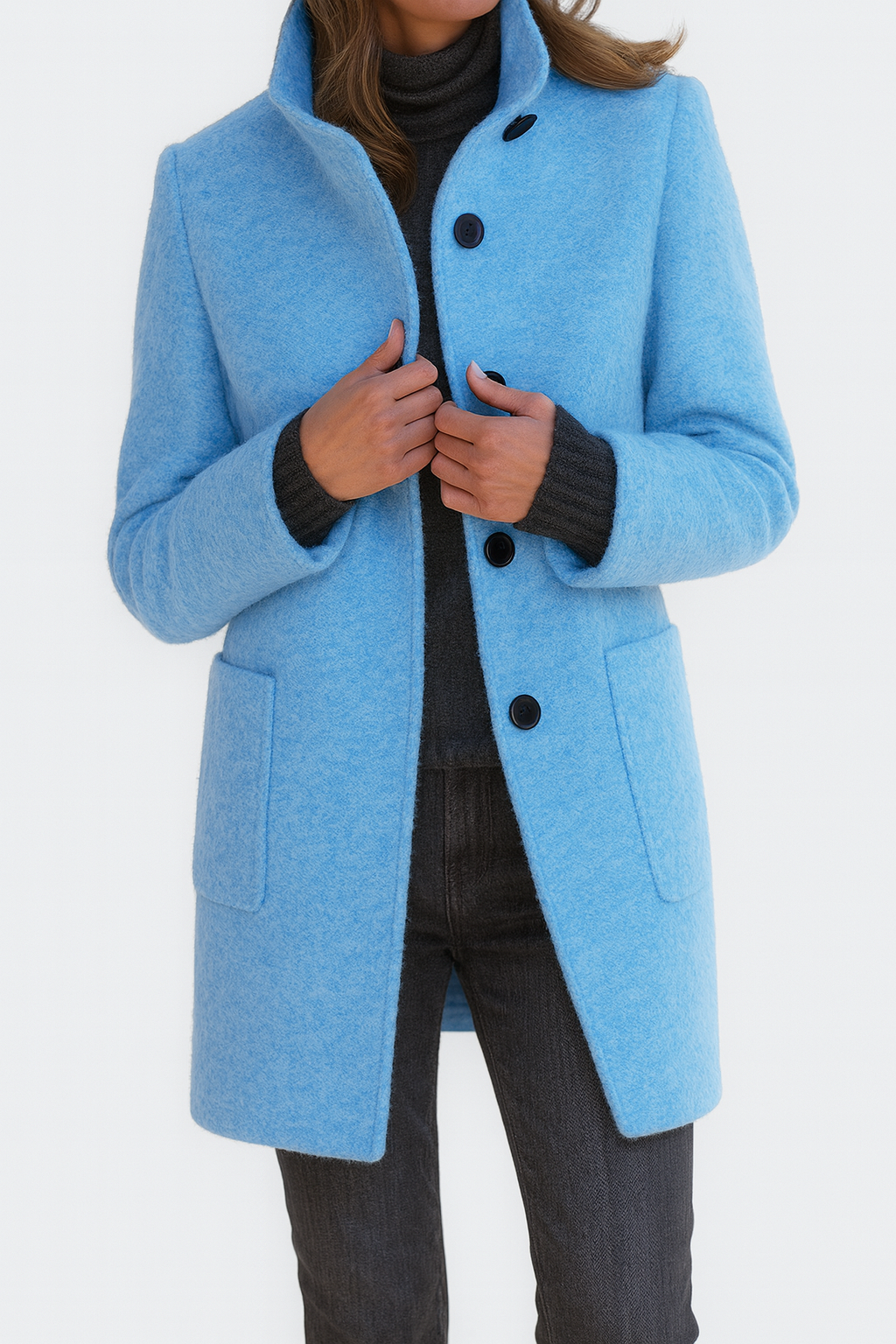 Manteau Femme Long en Laine | Élégance Moderne & Chaleur Hivernale