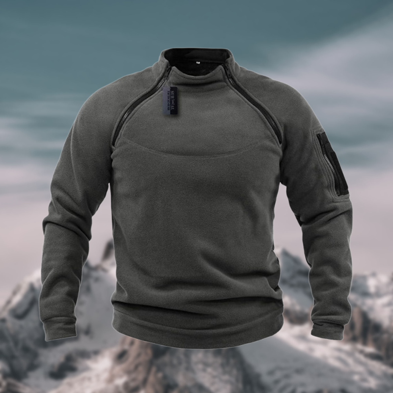 Lawrence | Sweatshirt Homme à Col Zippé | Confort Extérieur Style Moderne