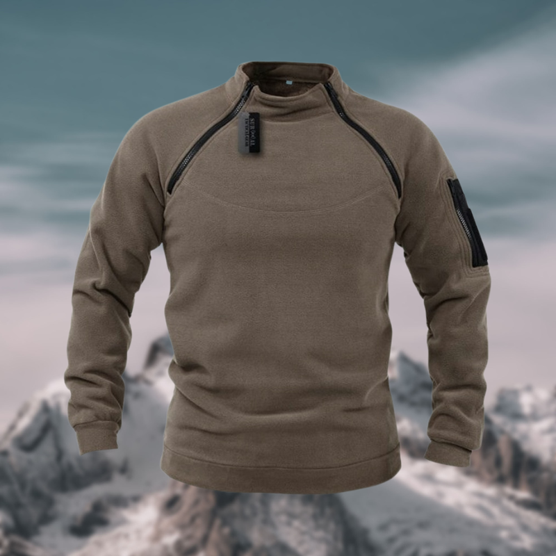 Lawrence | Sweatshirt Homme à Col Zippé | Confort Extérieur Style Moderne