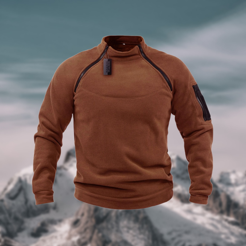 Lawrence | Sweatshirt Homme à Col Zippé | Confort Extérieur Style Moderne