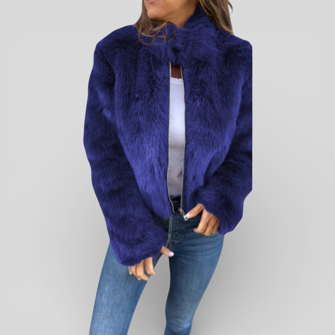 Veste pour femme à col montant avec fermeture à glissière – Élégante, Confortable & Polyvalente