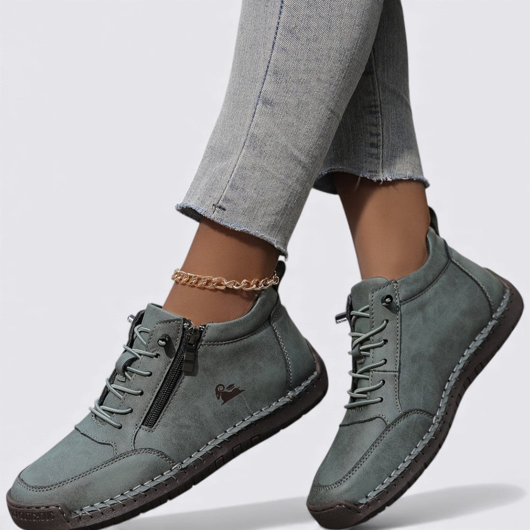 Chaussures montantes pour femme avec fermeture à glissière – Confortables, Stylées & Polyvalentes