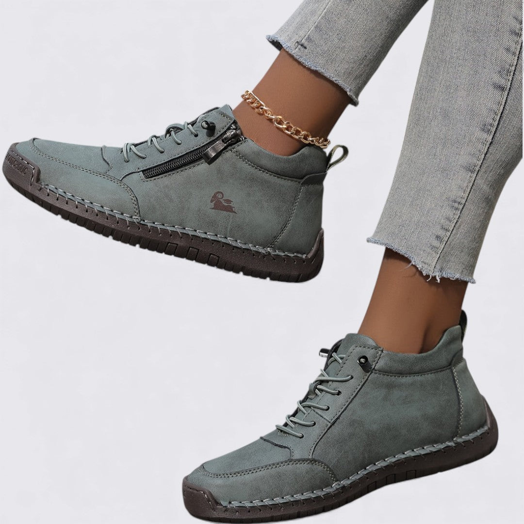 Chaussures montantes pour femme avec fermeture à glissière – Confortables, Stylées & Polyvalentes