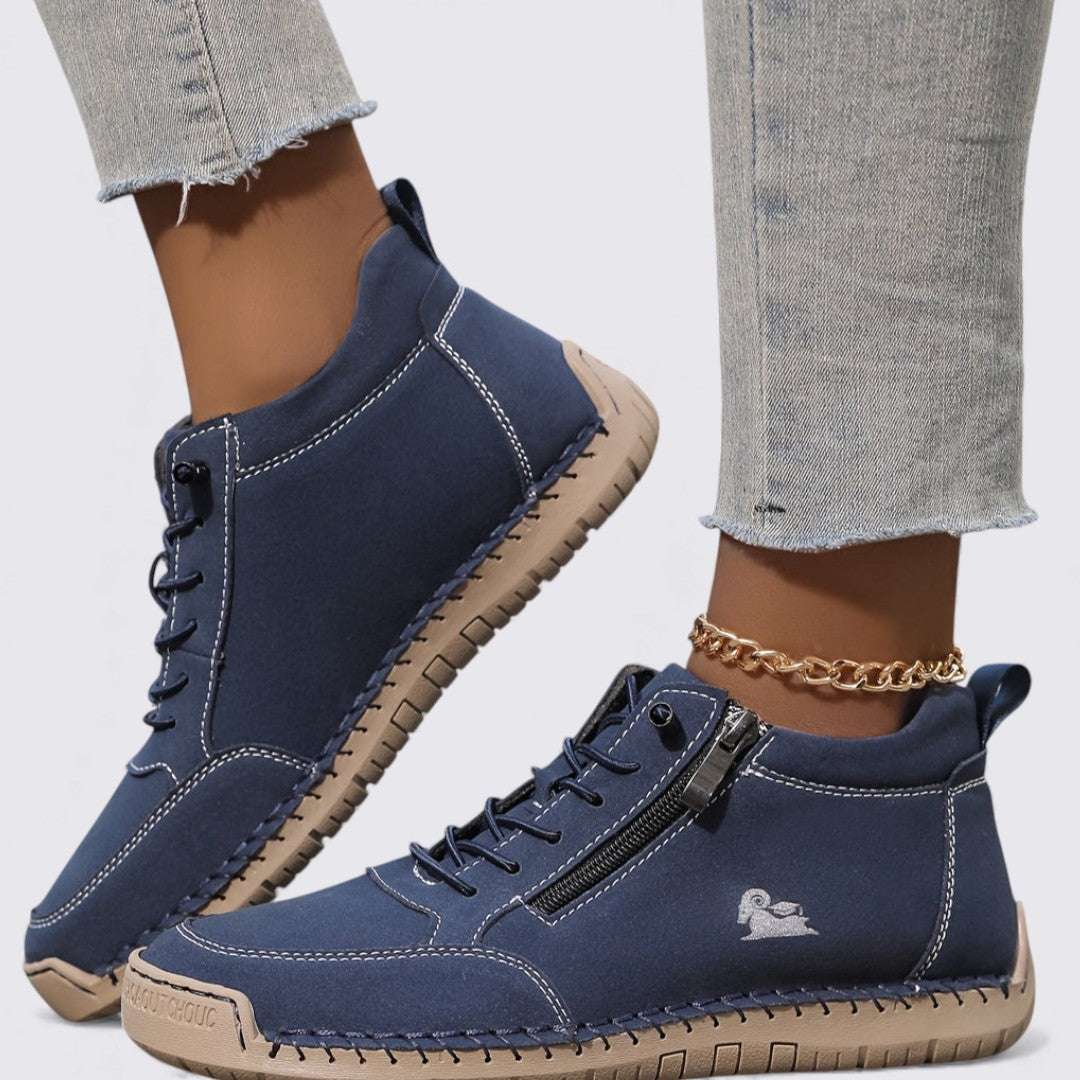 Chaussures montantes pour femme avec fermeture à glissière – Confortables, Stylées & Polyvalentes