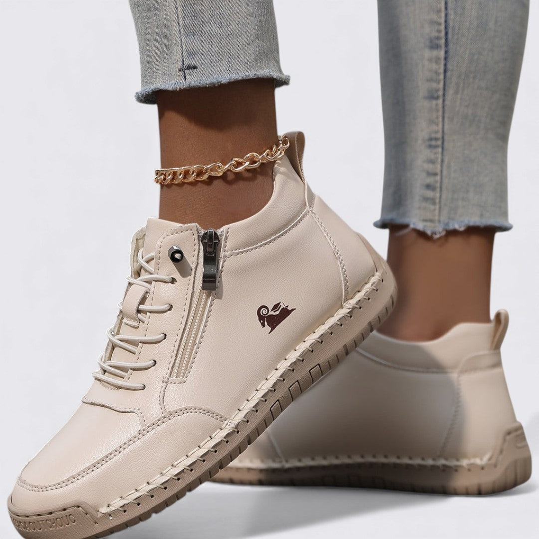 Chaussures montantes pour femme avec fermeture à glissière – Confortables, Stylées & Polyvalentes