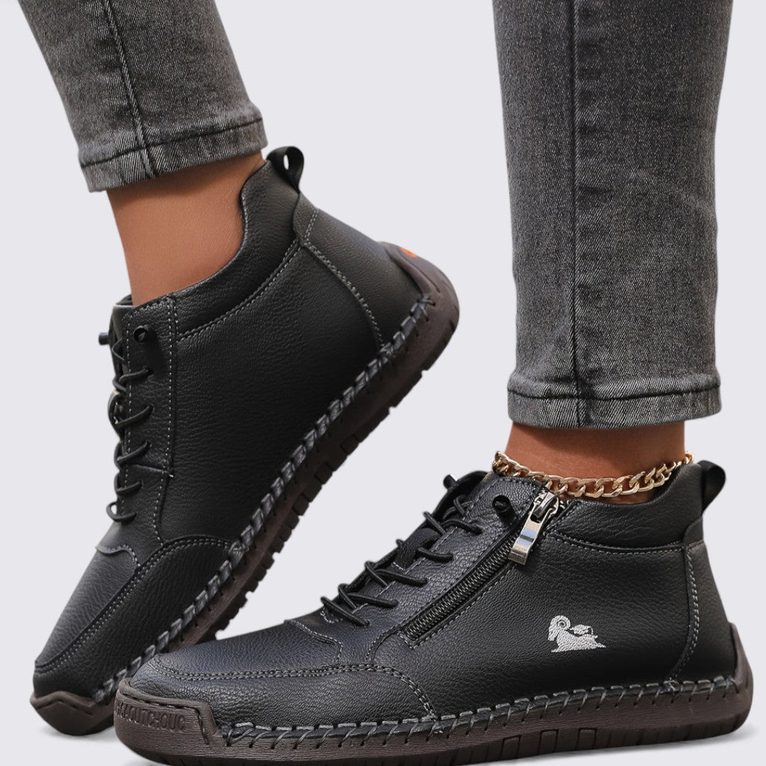 Chaussures montantes pour femme avec fermeture à glissière – Confortables, Stylées & Polyvalentes