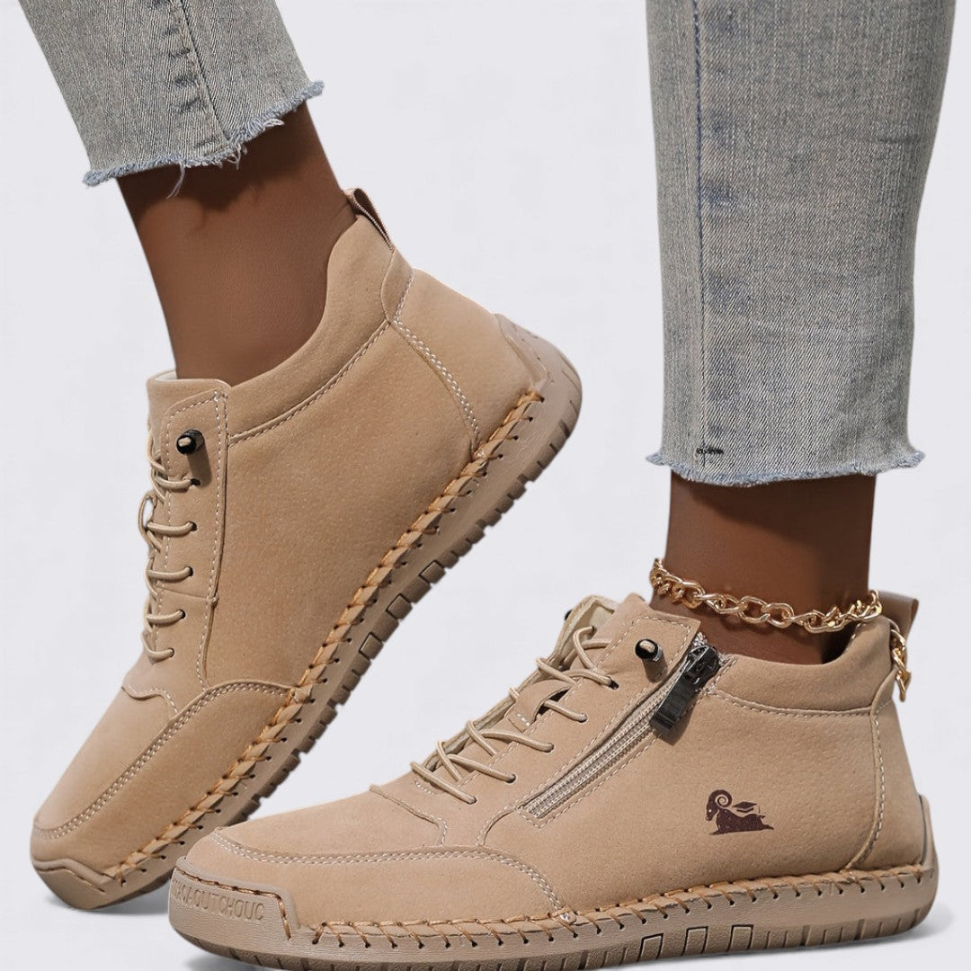 Chaussures montantes pour femme avec fermeture à glissière – Confortables, Stylées & Polyvalentes