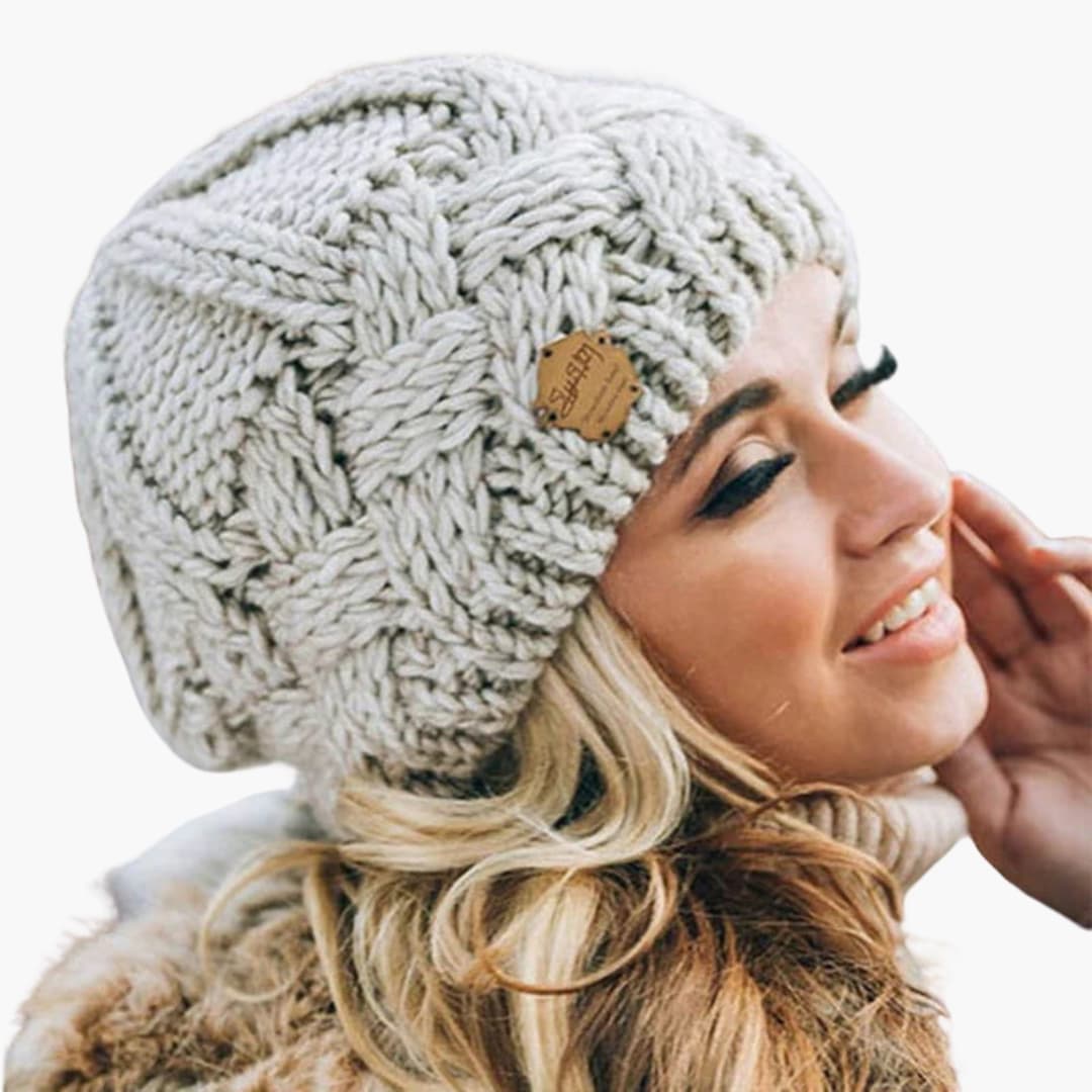 Bonnet Hiver Femme | Tricot à Surface Côtelée | Confort et Chaleur Quotidienne