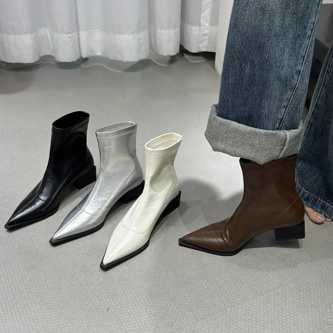 Bottines Femme à Bout Pointu | Élégance et Confort au Quotidien