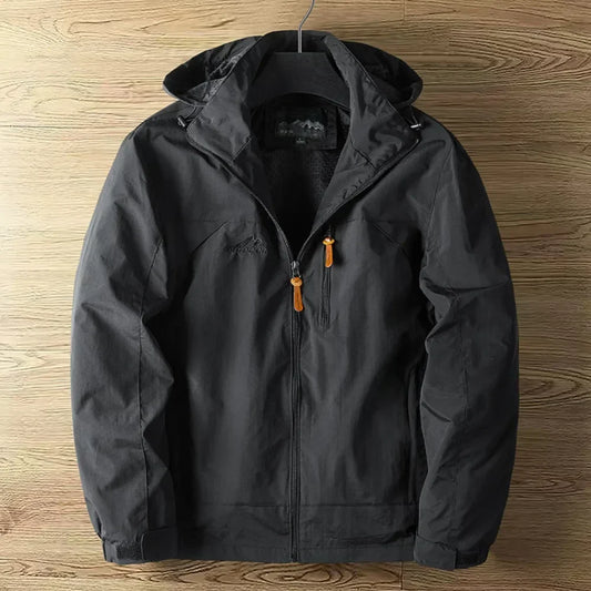 Ivor | Veste Imperméable Homme avec Capuche | Légère Veste de Pluie Outdoor Zippée