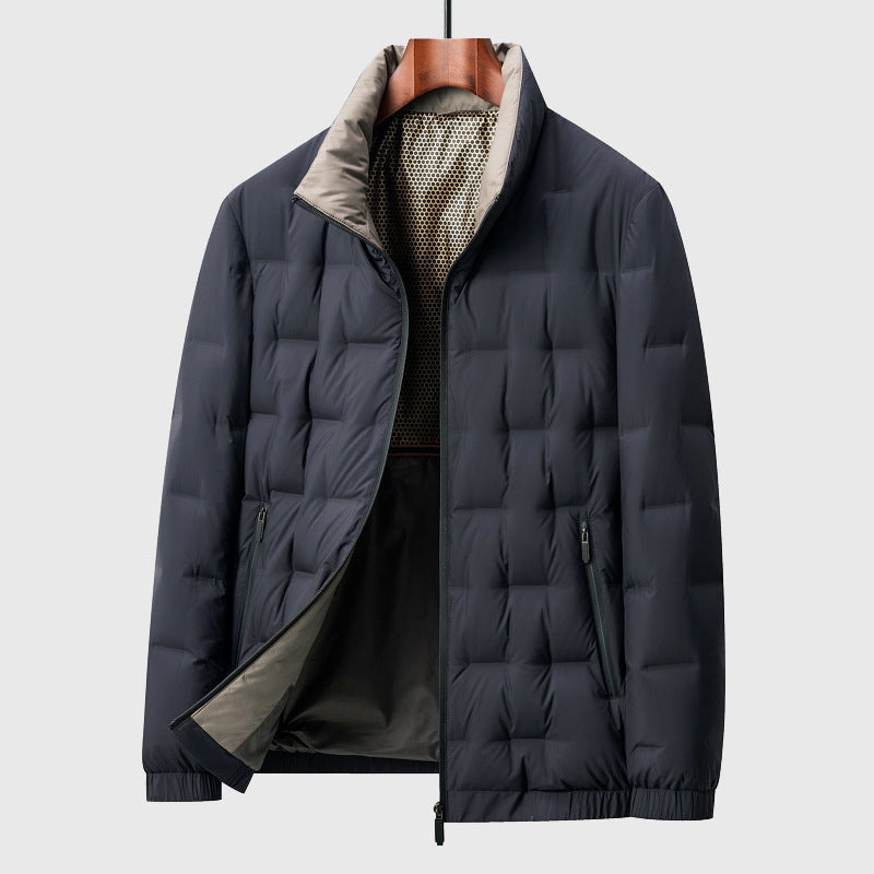 Veste Homme Matelassée Légère à Col Montant – Confort, Style & Protection