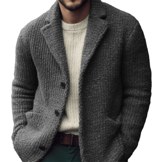 Liam | Cardigan Homme Tricot Doux, Coupe Classique avec Boutons Élégants