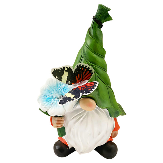 GartenWichtel™ | Solar-Gartenfigur mit LED-Licht und Dämmerungssensor