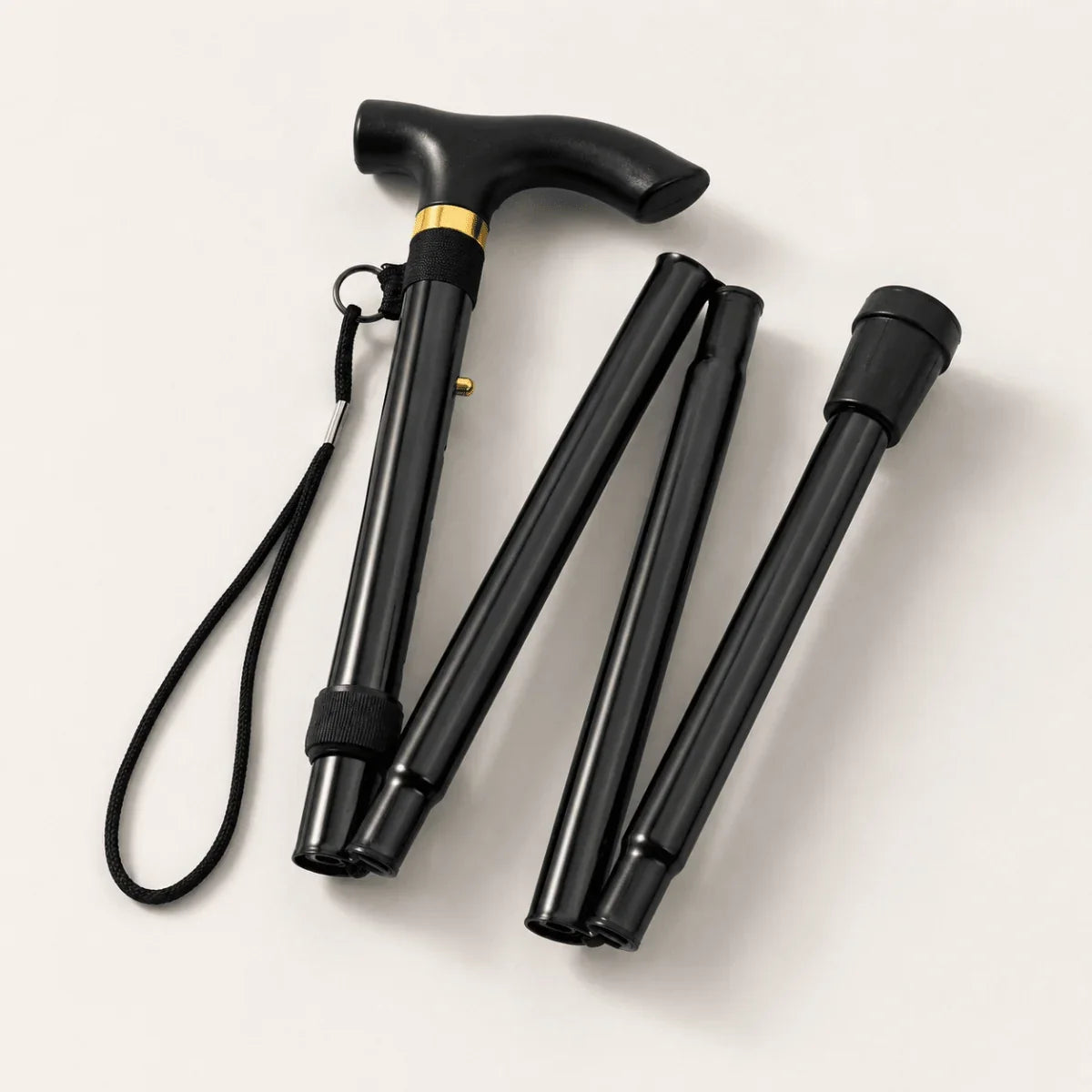 FlexiStütz™ | Faltbarer Gehstock aus Aluminium mit ergonomischem Griff
