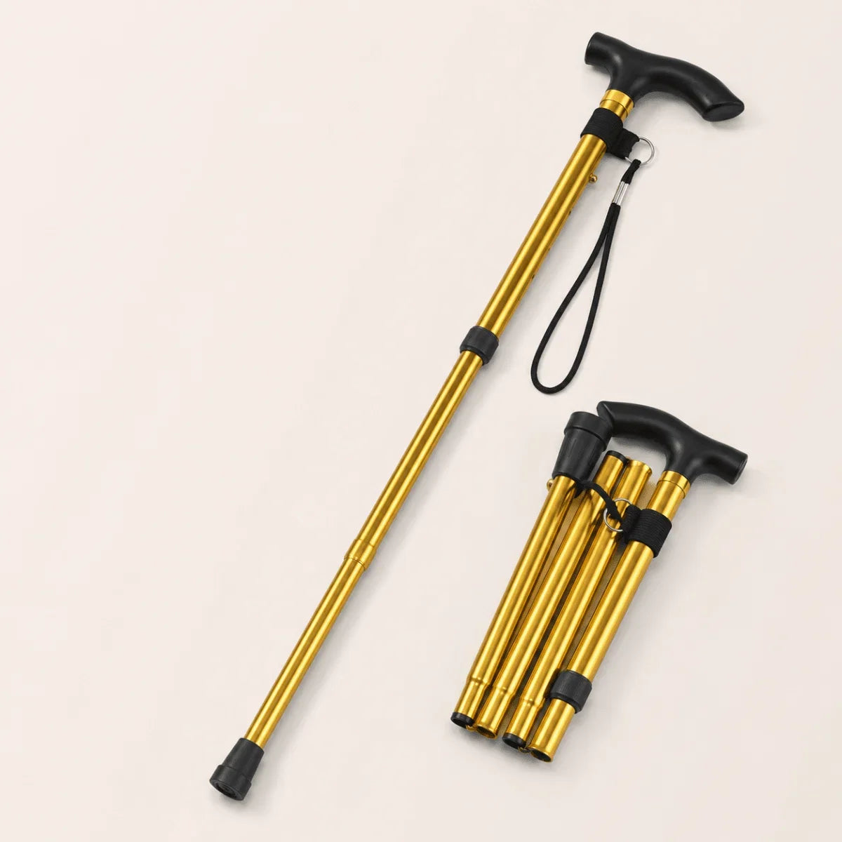 FlexiStütz™ | Faltbarer Gehstock aus Aluminium mit ergonomischem Griff