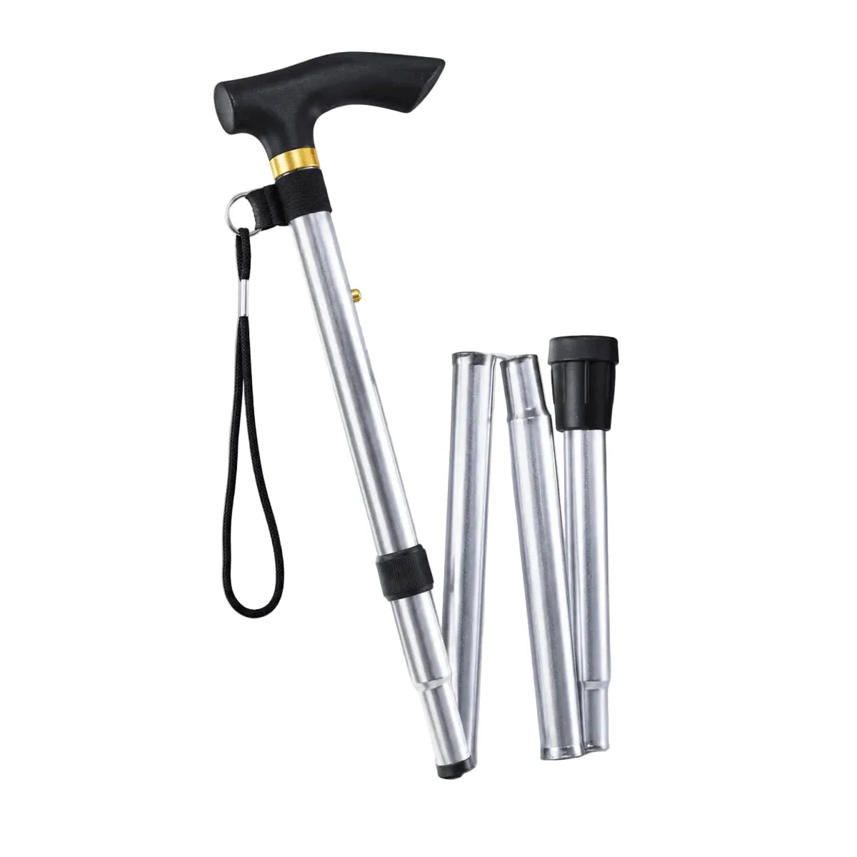 FlexiStütz™ | Faltbarer Gehstock aus Aluminium mit ergonomischem Griff