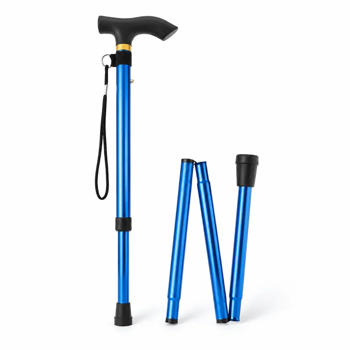 FlexiStütz™ | Faltbarer Gehstock aus Aluminium mit ergonomischem Griff