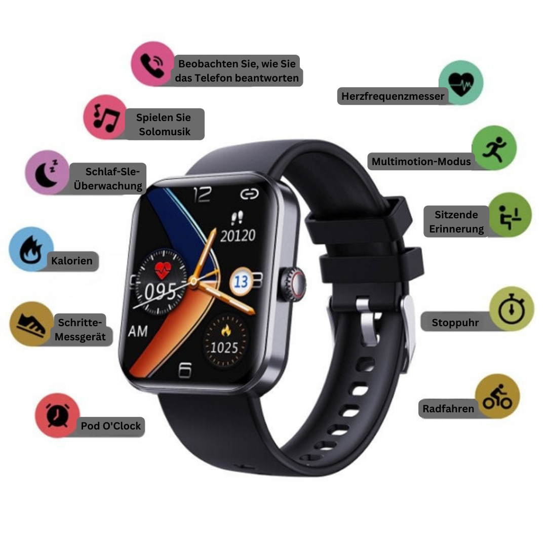 VitaPulse™ | Smartwatch mit Gesundheits- und Fitnessfunktionen