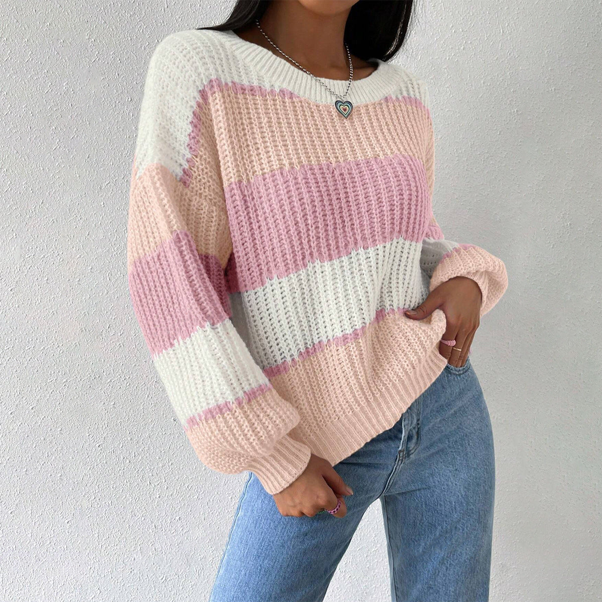 Pull Femme Rayé Douillet | Confort et Élégance au Quotidien