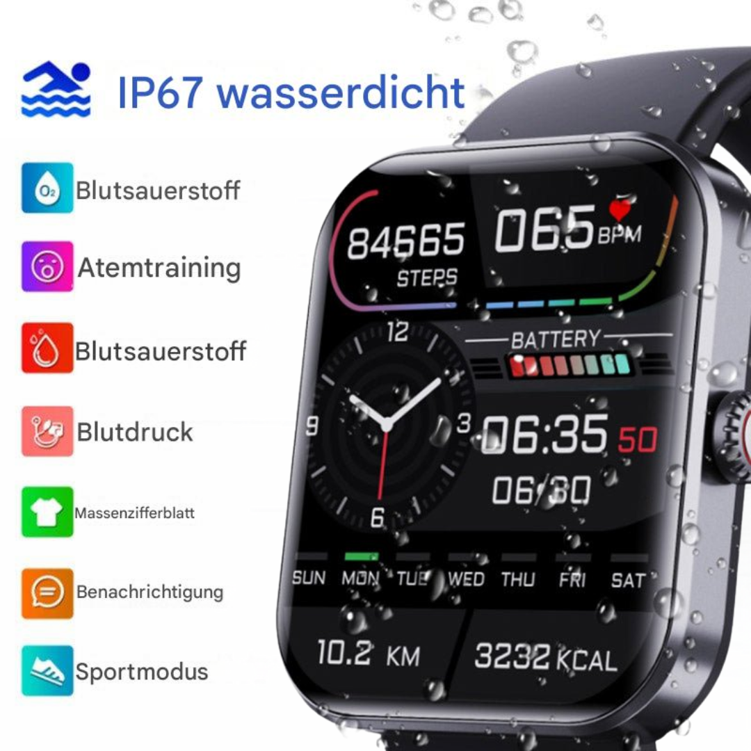 VitaPulse™ | Smartwatch mit Gesundheits- und Fitnessfunktionen