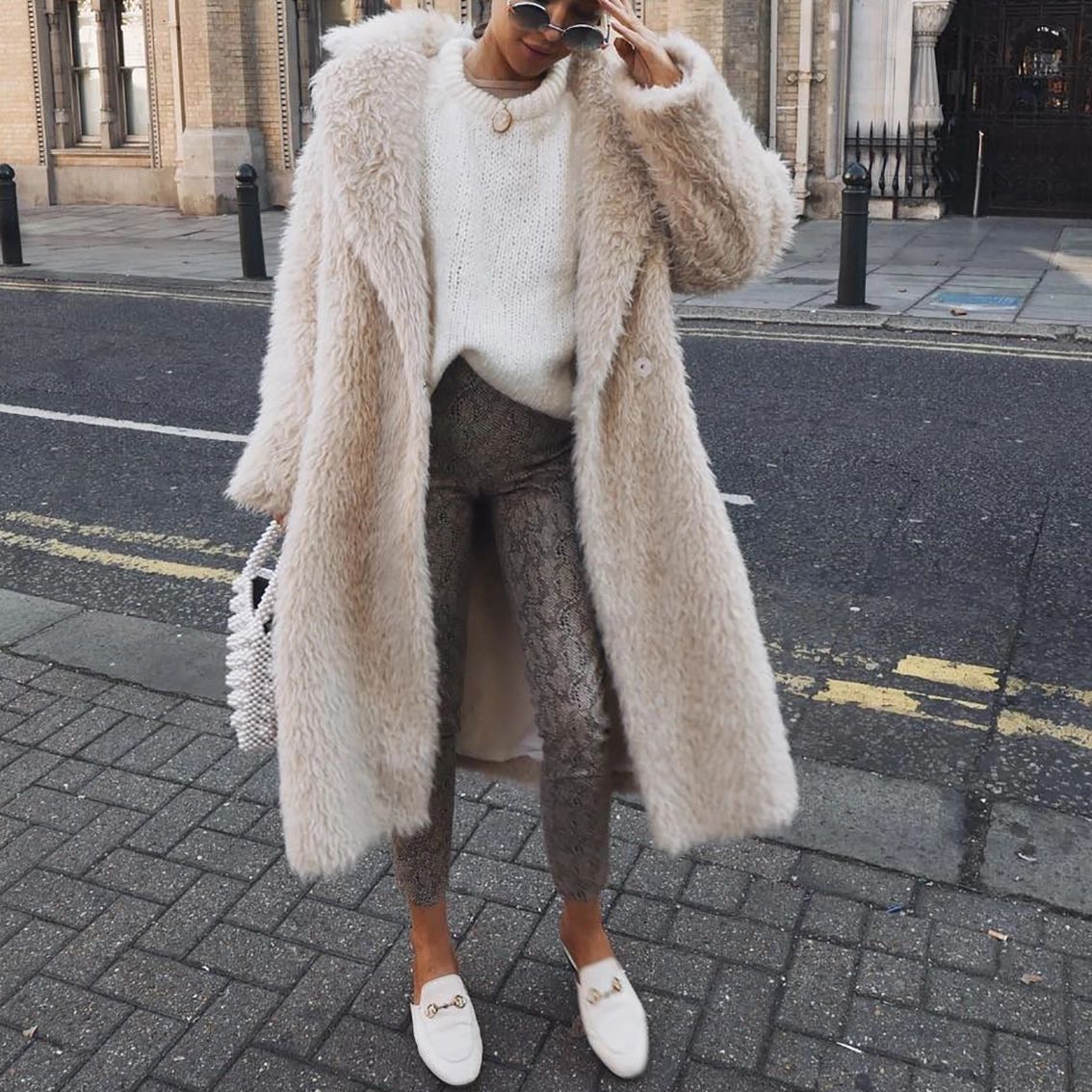 Long Faux-Fur Coat Femme | Confort et Élégance Quotidienne