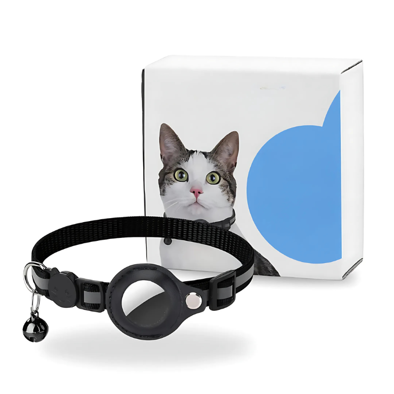PawTrack™ | GPS-Haustier-Tracker mit reflektierendem Nylonhalsband