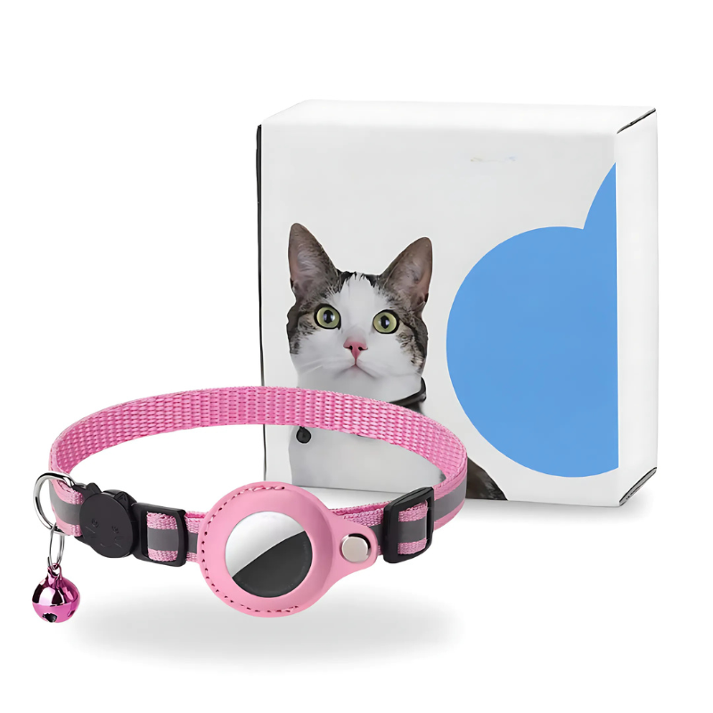 PawTrack™ | GPS-Haustier-Tracker mit reflektierendem Nylonhalsband