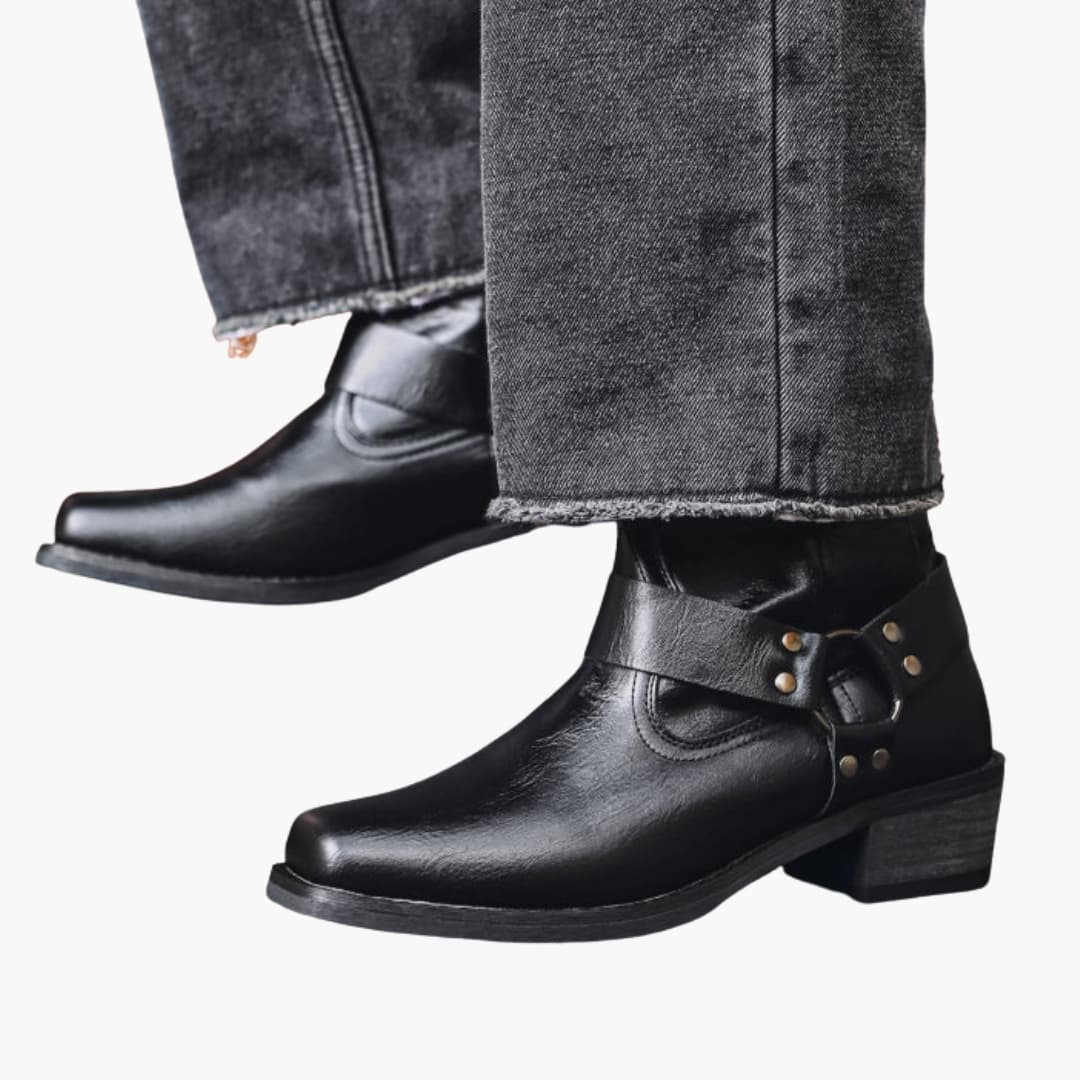 Boots Homme | Bottines à Talon Bas & Élastiques Latéraux | Confort et Style Quotidien