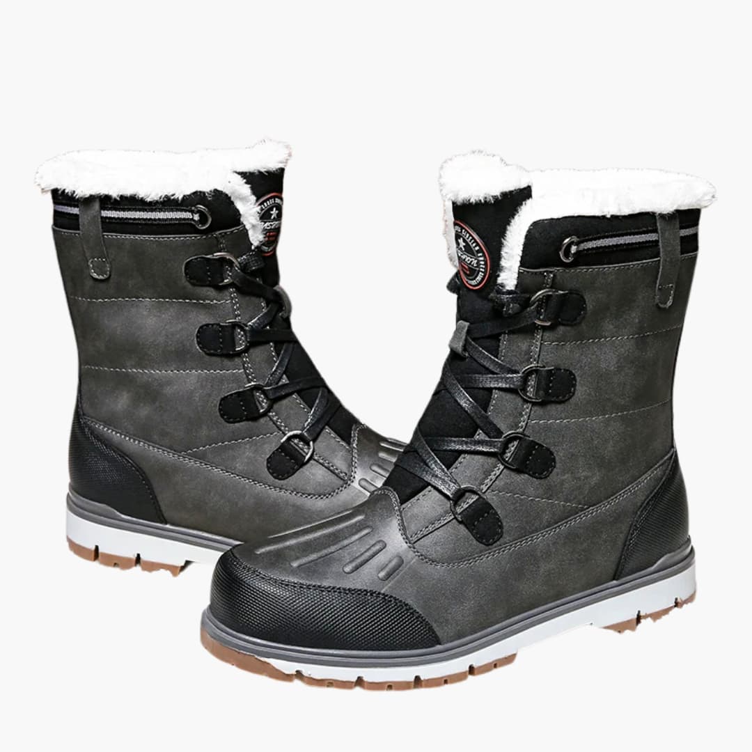 Bottes Hiver Homme | Chaussures Montantes à Lacets avec Semelle en Caoutchouc Antidérapante