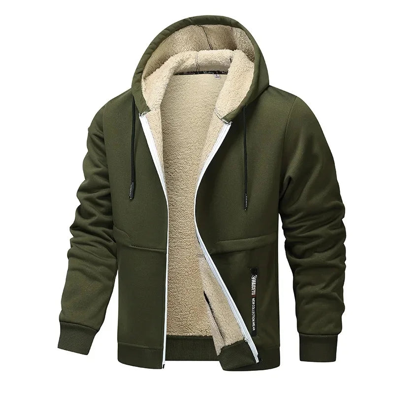 Sherpa Hoodie Homme | Veste à Capuche Chaude et Confortable