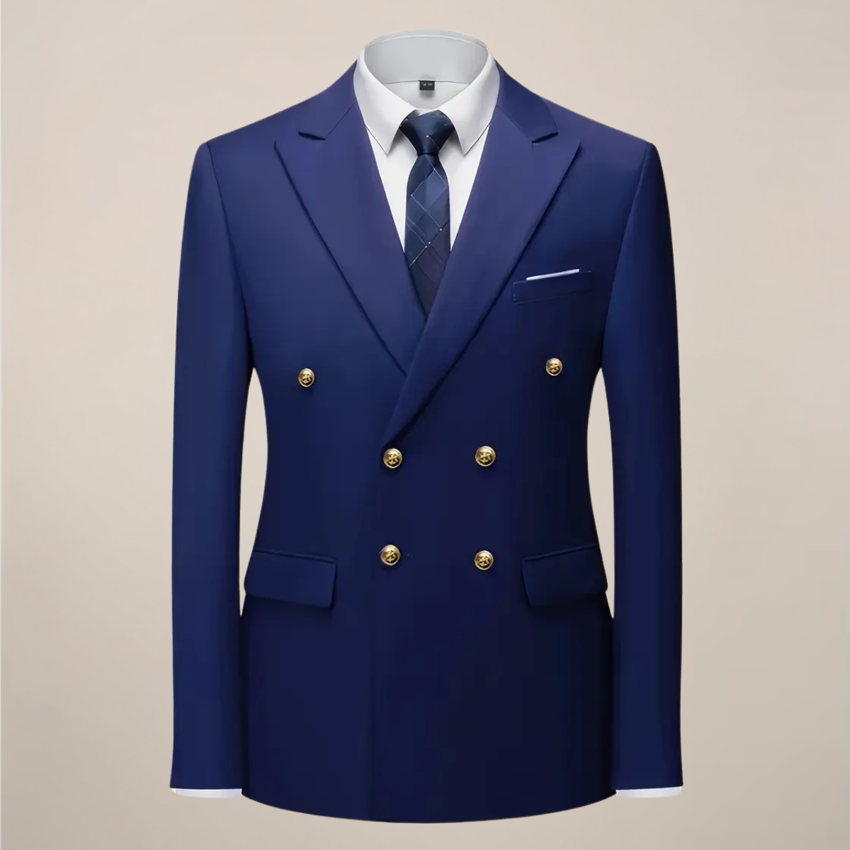 Yann | Costume Homme Double Boutonnage | Ensemble Deux Pièces Élégant pour Mariages et Occasions Formelles