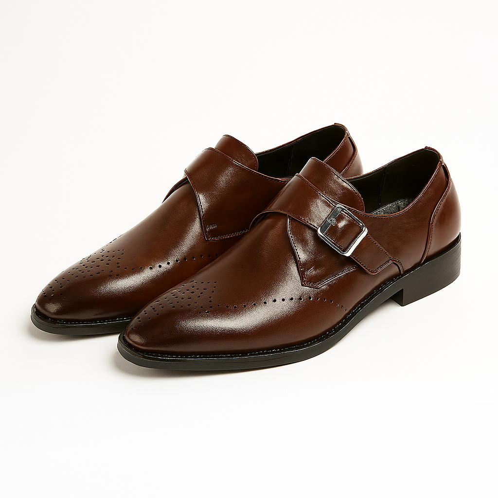 Archer | Chaussures Monk Strap Homme | Design Classique à Boucle Élégante