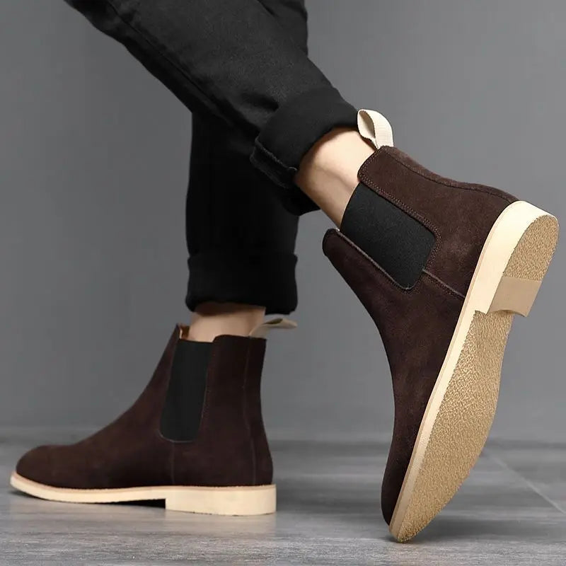 Allen | Bottines Chelsea Homme Rétro à Cheville Moyenne | Style Classique et Élégant