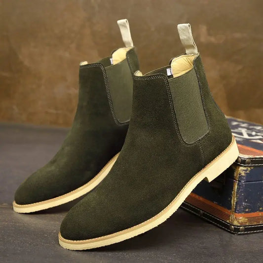 Allen | Bottines Chelsea Homme Rétro à Cheville Moyenne | Style Classique et Élégant