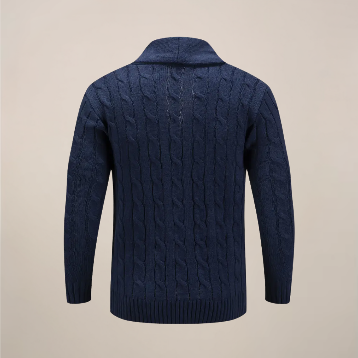 Adam | Cardigan Homme Col Châle | Pull Tricot Épais pour Style Smart Casual et Hiver