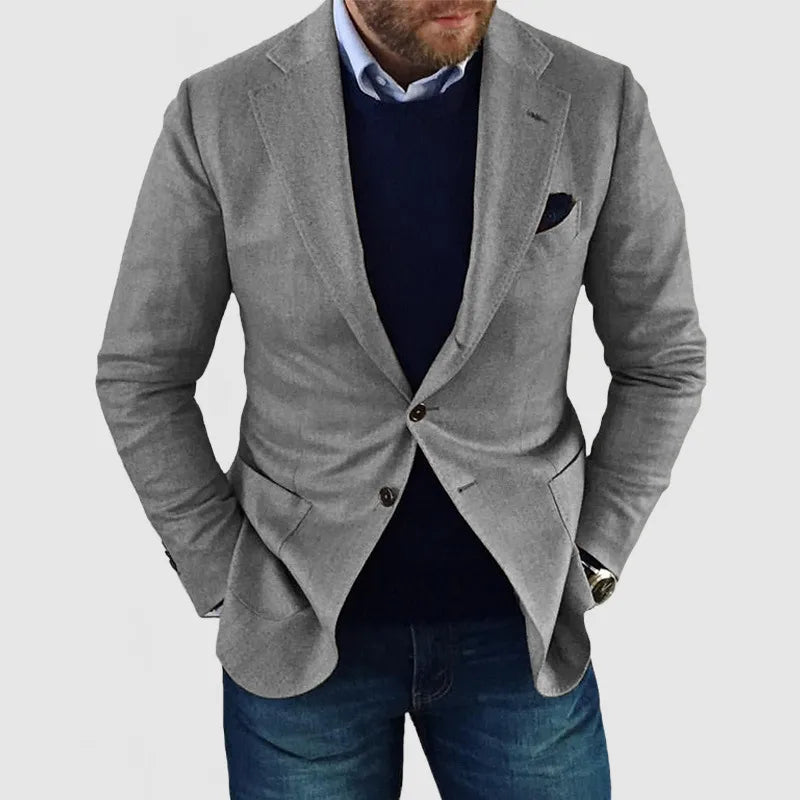 Abel | Blazer Homme Casual Tailored | Veste Deux Boutons Élégante et Moderne