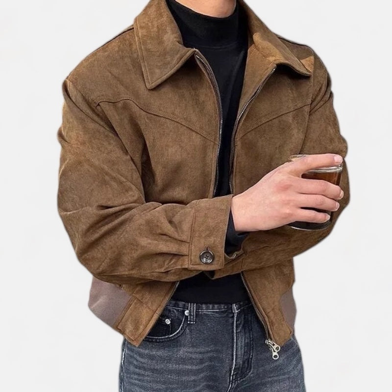 Ashton | Veste Zippée Vintage Homme | Blouson Décontracté Quotidien