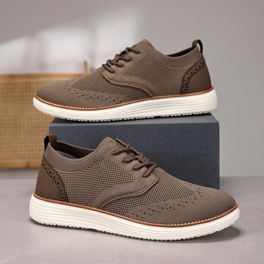 Aiméric | Sneakers Habillées Homme en Maille Respirante à Lacets avec Semelle Coussinée Confortable