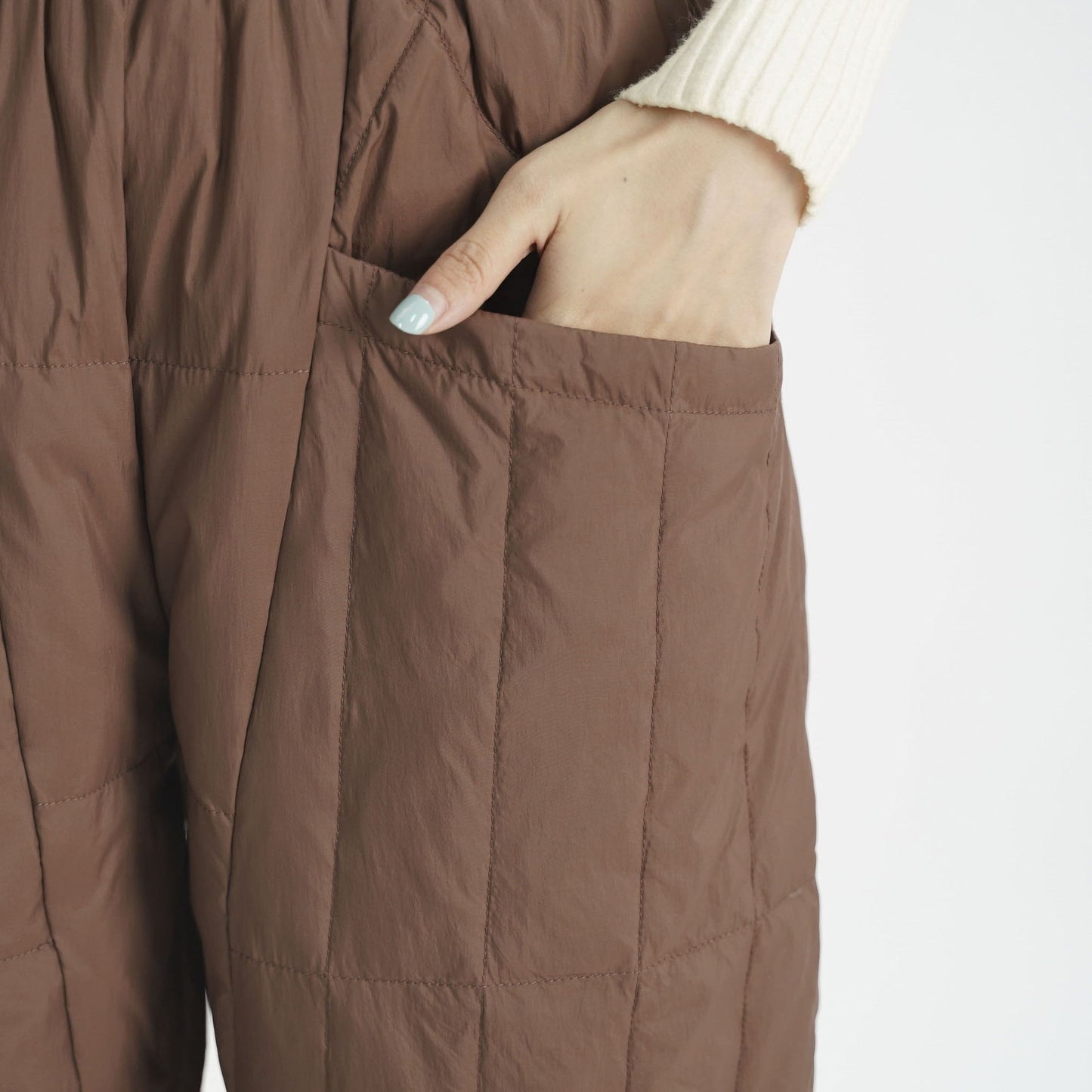 Lined Leisure Pants Femme | Pantalon Doublé avec Taille Élastique et Poches