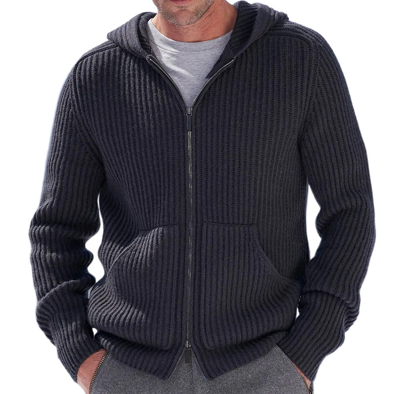 Men’s Hooded Cardigan | Gilet Homme à Capuche Chic et Confortable