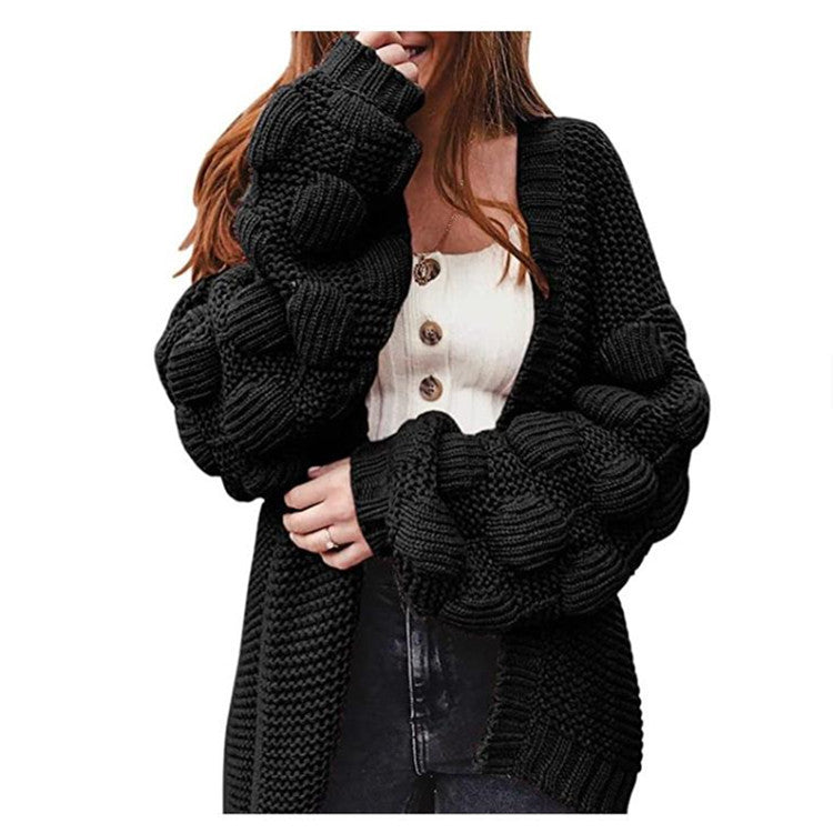 Cardigan Femme | Gilet à Manches Volumineuses