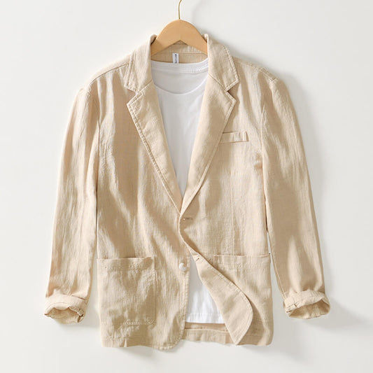 Amari | Élégance intemporelle avec un blazer en lin pour homme